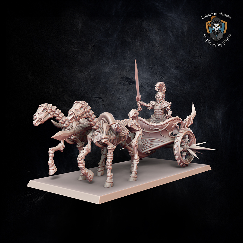 Hero on chariot miniature for Undying Dynasties