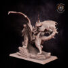 Beastmaster on manticore. Miniatures for the Dread Elves army.