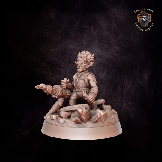 Goblin Artificer. Dnd miniature. Character