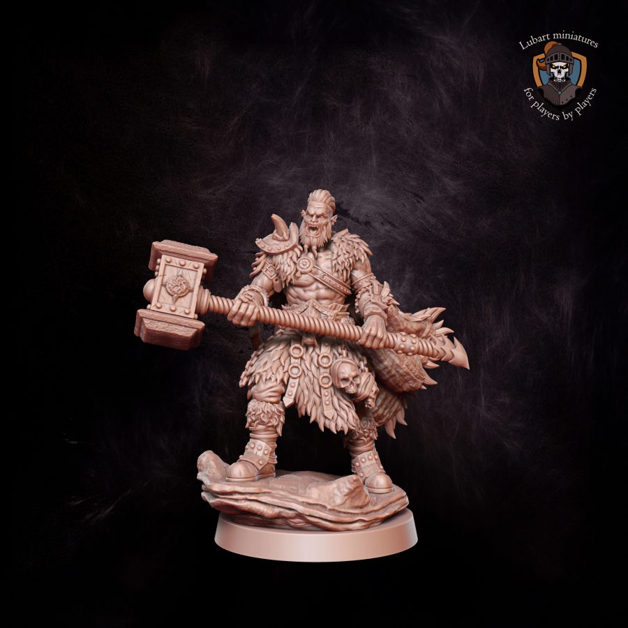 thumbnail image 2 of Mountain Orc Warrior Miniatures Set Of 6: D&D, Pathfinder, Tabletop RPG - UK 2 of 9