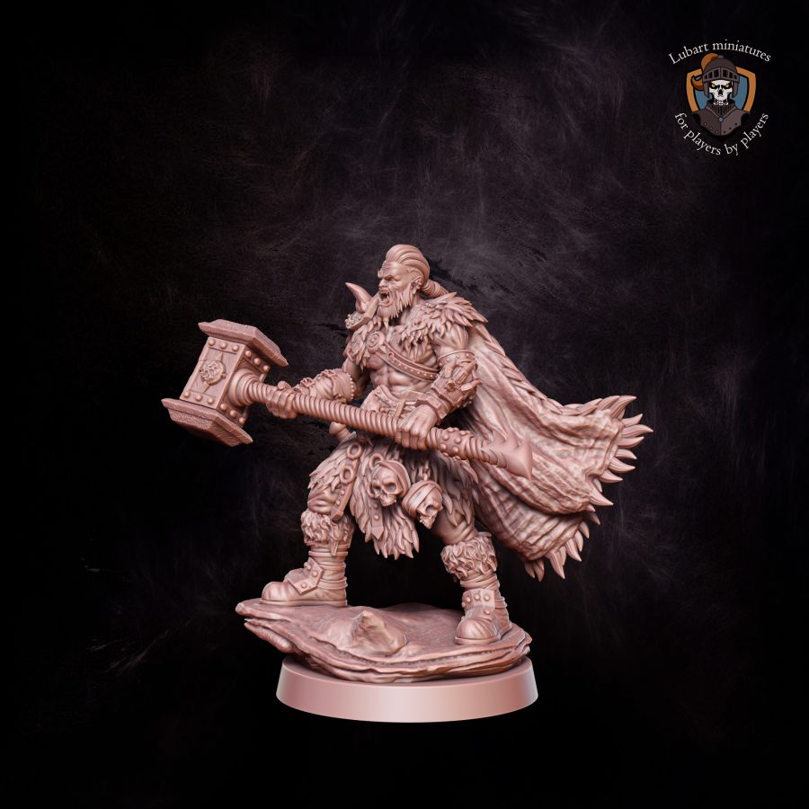 thumbnail image 2 of Mountain Orc Warrior Miniatures Set Of 6: D&D, Pathfinder, Tabletop RPG - UK 2 of 9